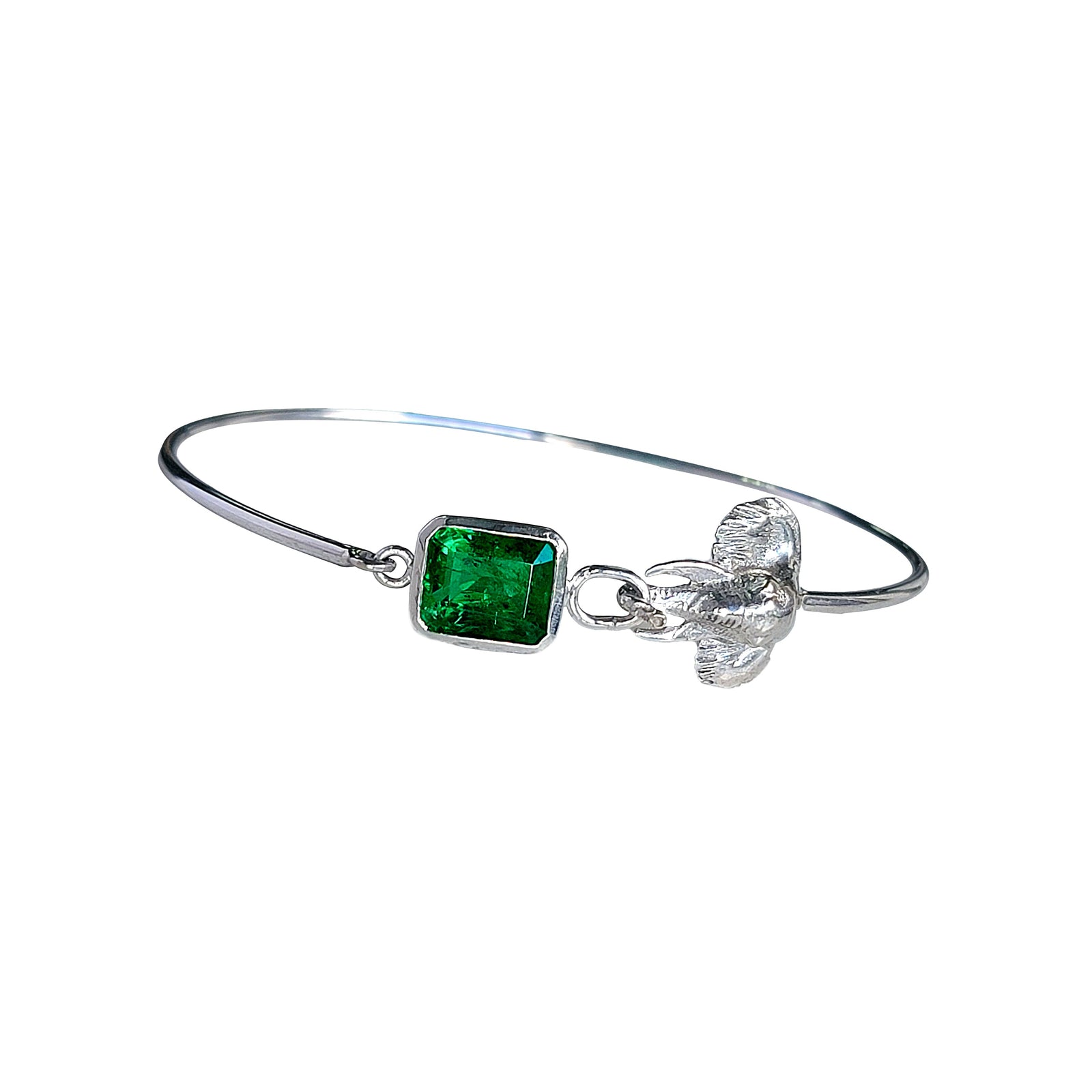 Emerald Elephant Bangle