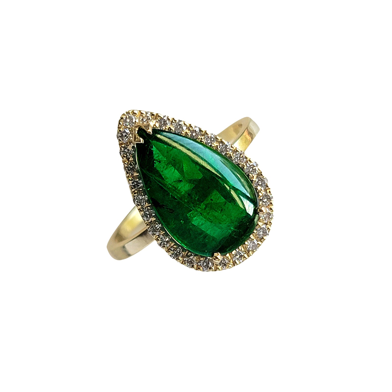 Emerald Pave Ring