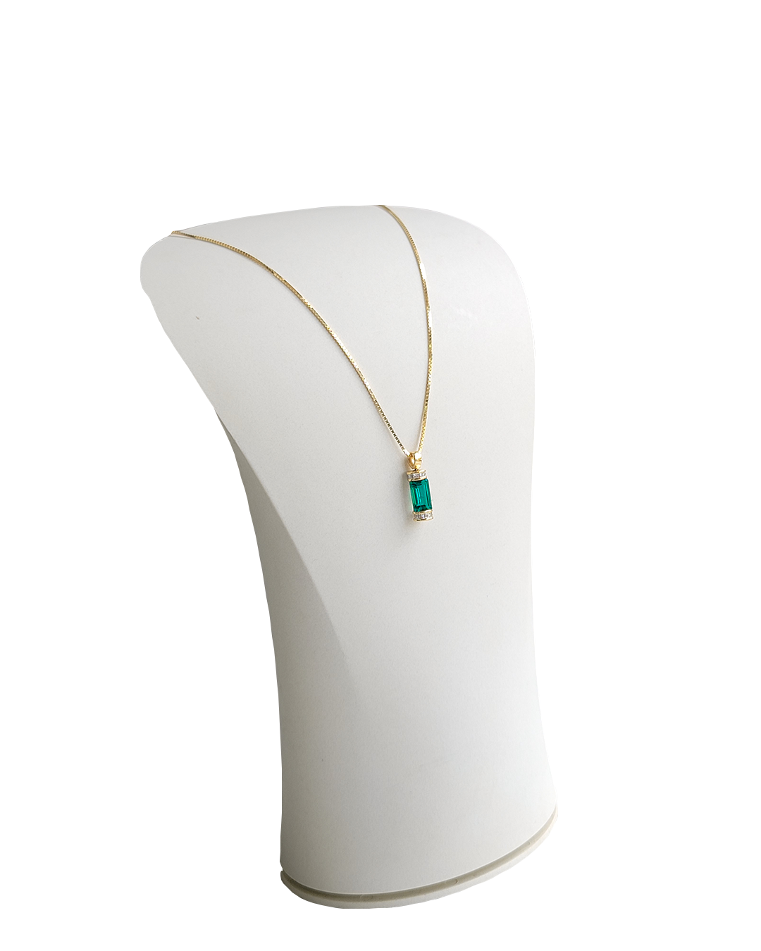 Emerald Cylinder Pendant