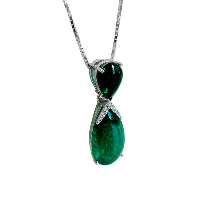 Emerald Cabochon Pendant