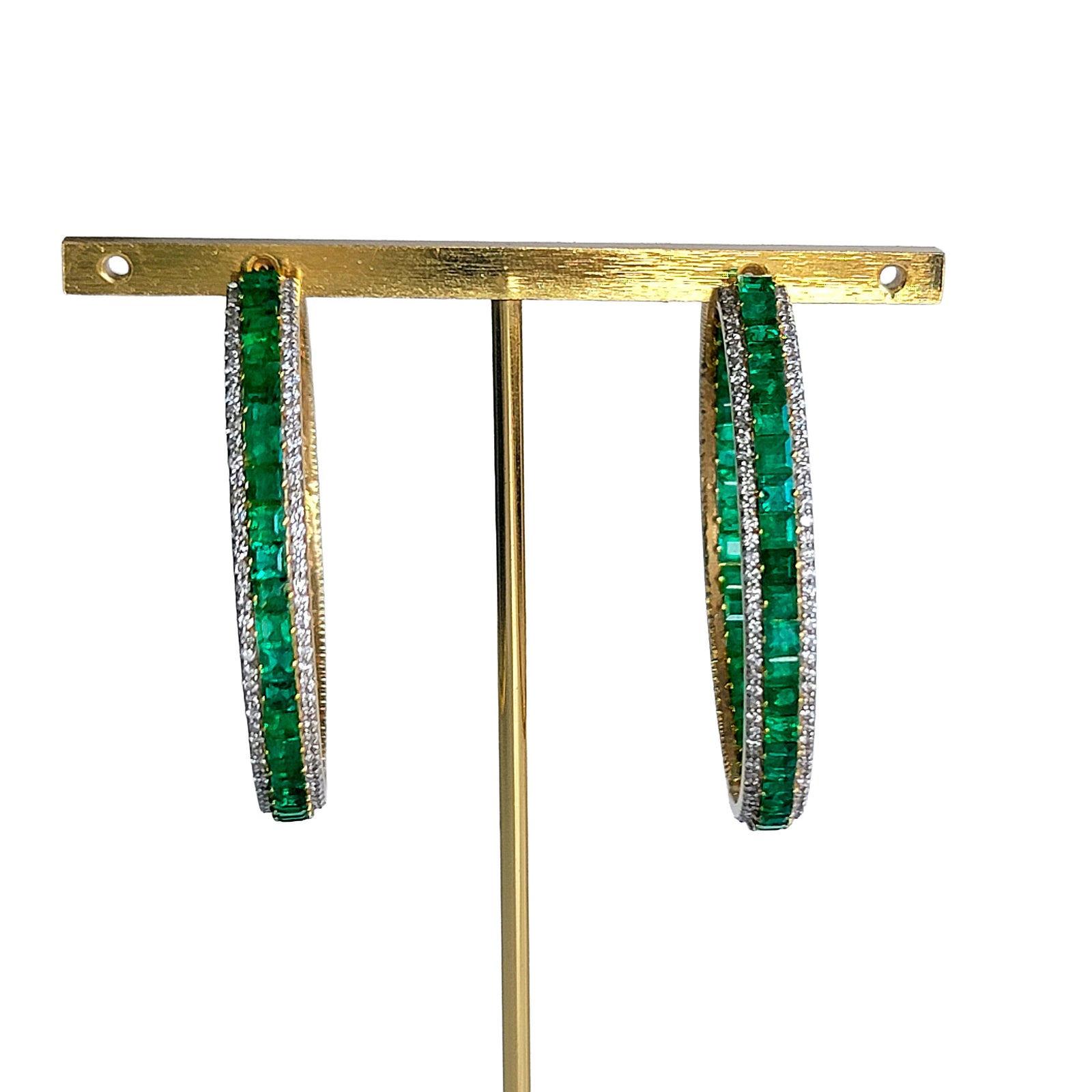 Emerald Hoops