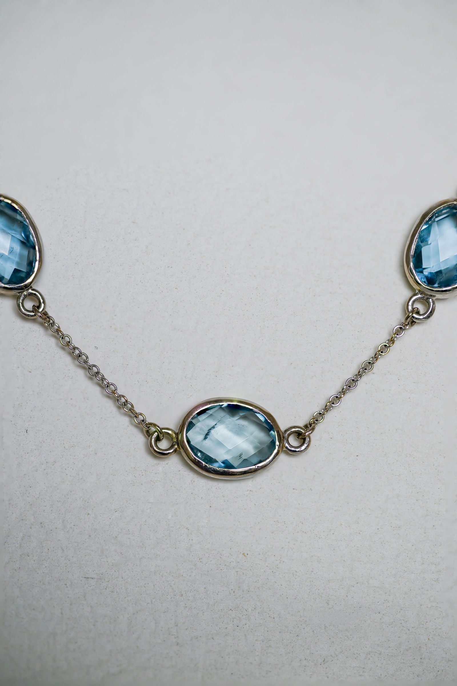 Aquamarine Spaced Necklace