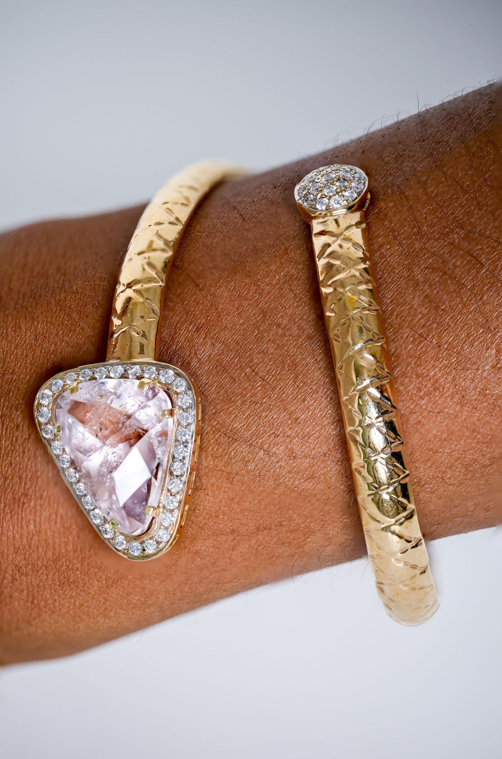 Morganite & Ds Bangle