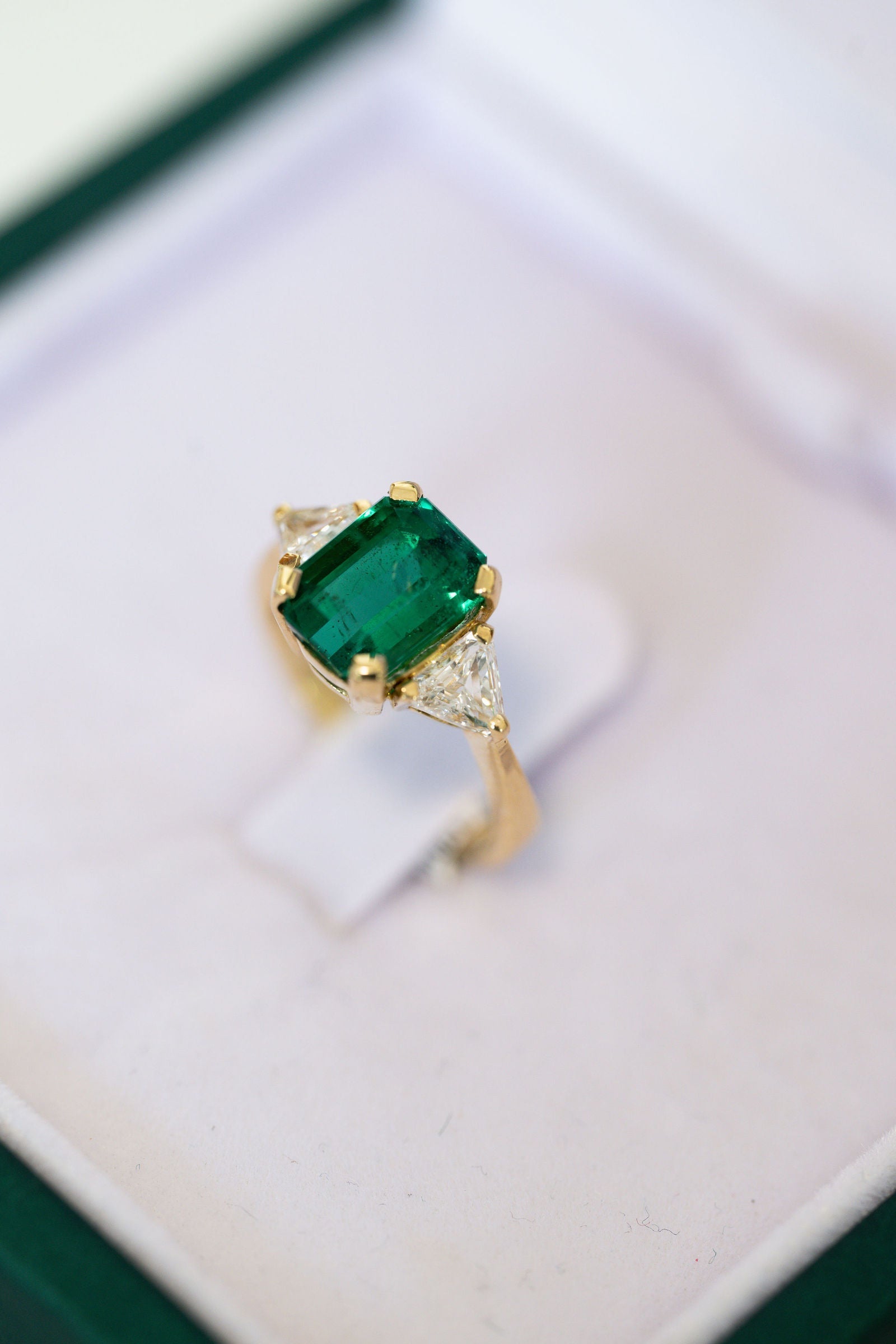 Emerald Trilogy Ring
