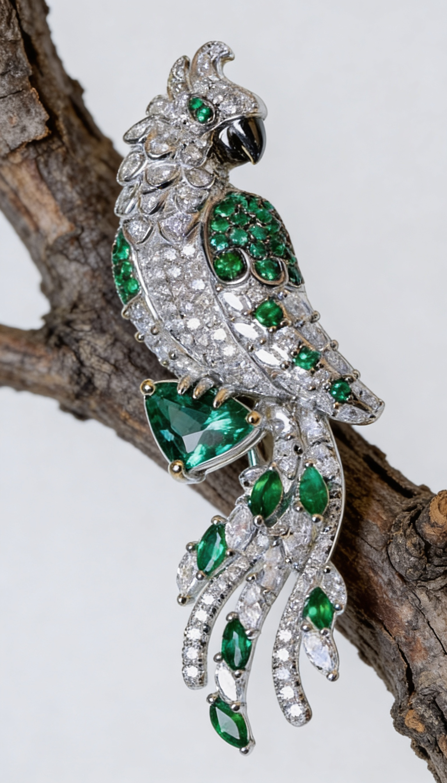 Emerald Parrot Pendant