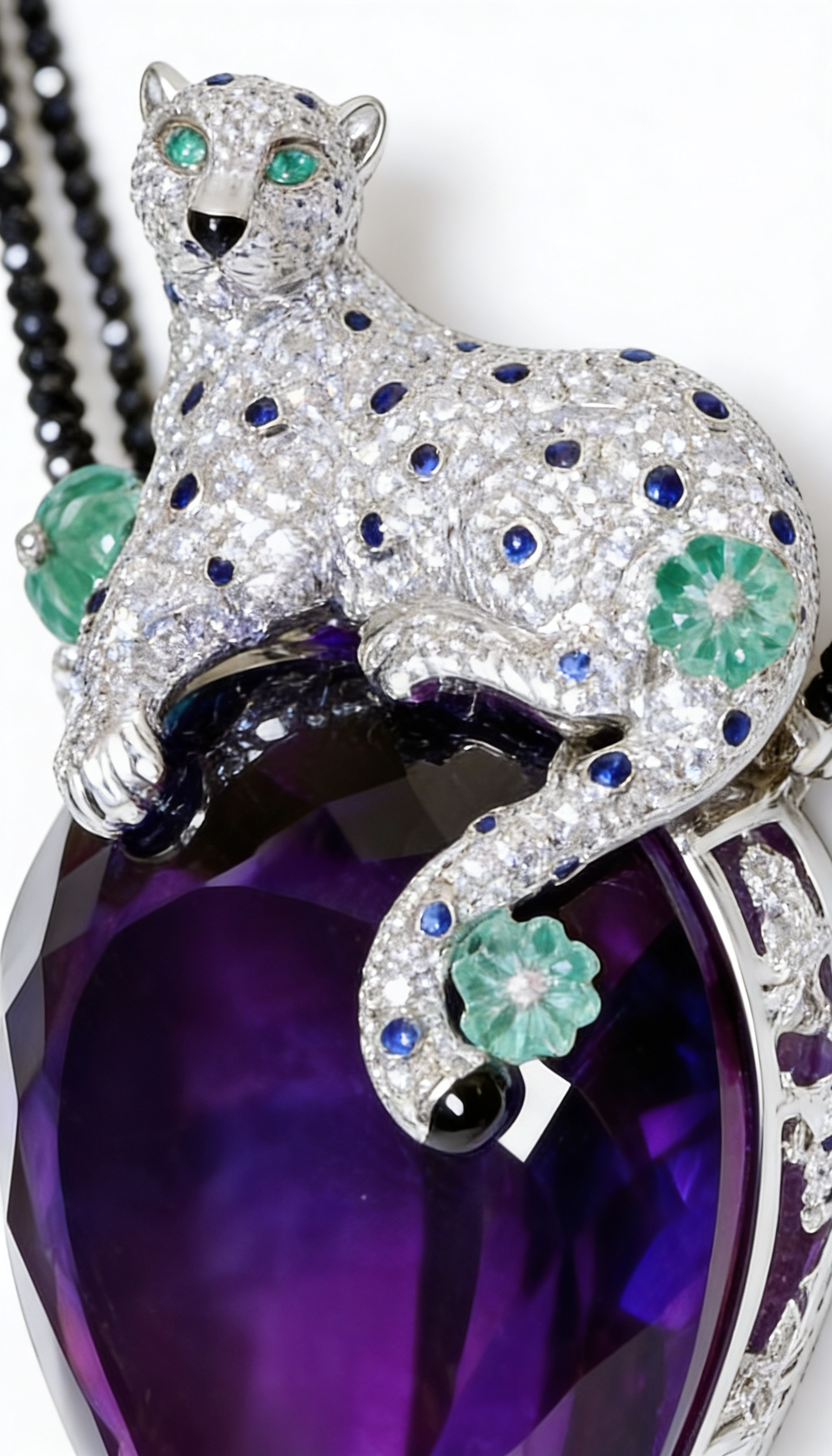 Amethyst Leopard Necklace