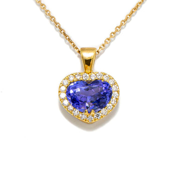 Tanzanite Classic Heart Pendant