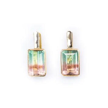 Classic Bi-Colour Tourmaline Earrings