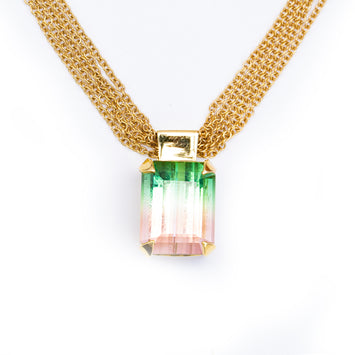 Classic Bi-Colour Tourmaline Pendant