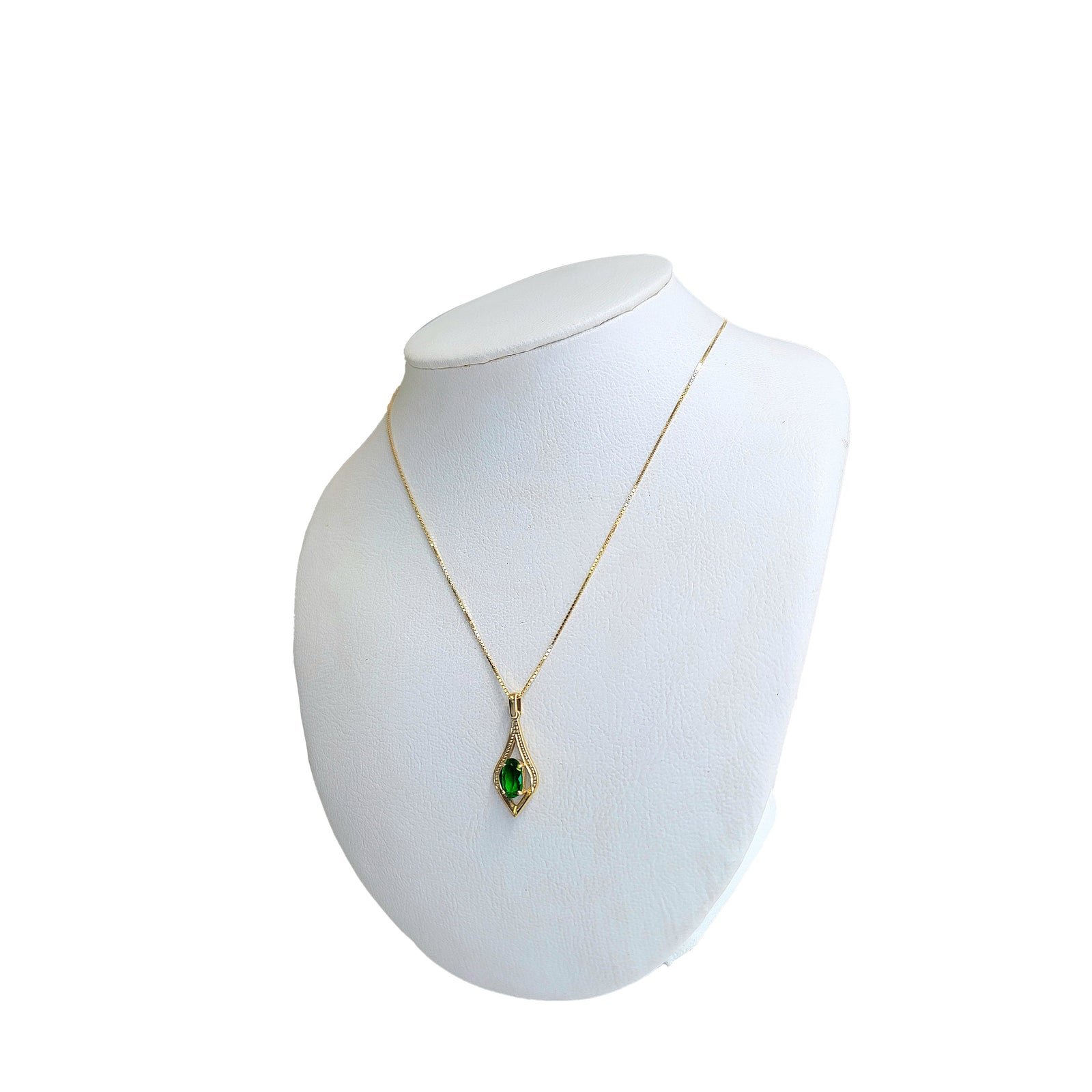 Emerald Lamp Pendant with Dotted Frame