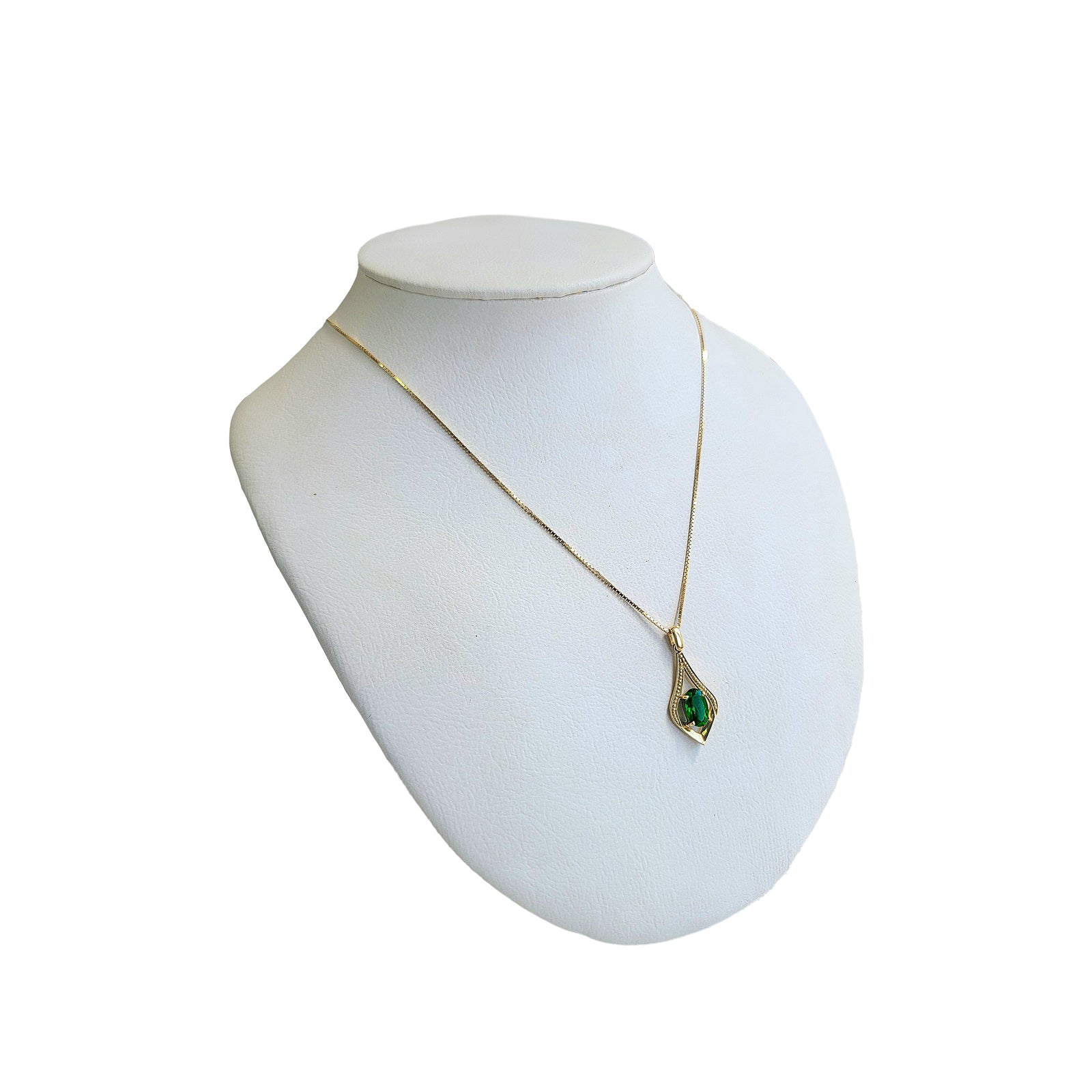 Emerald Lamp Pendant with Dotted Frame