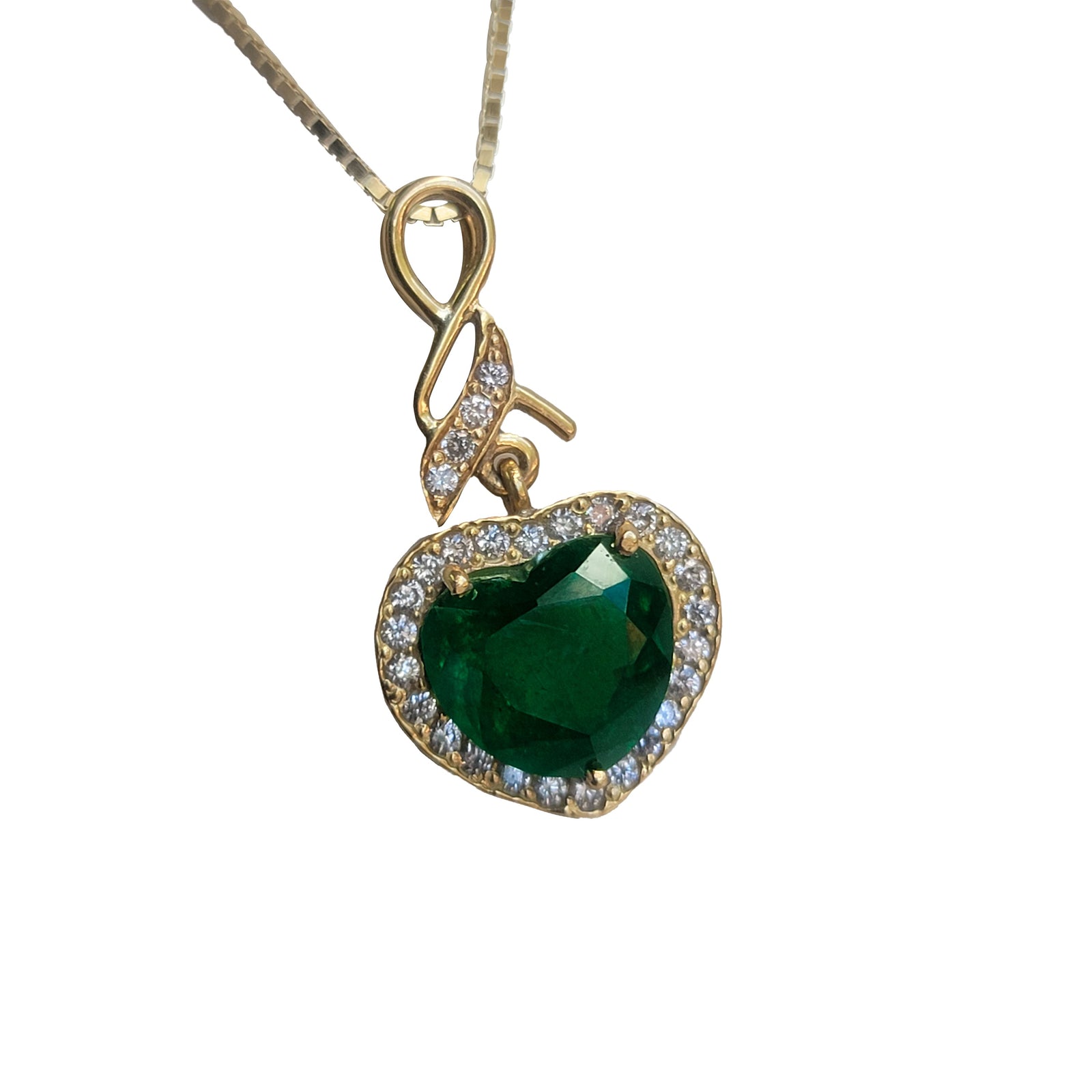 Emerald Heart Pendant
