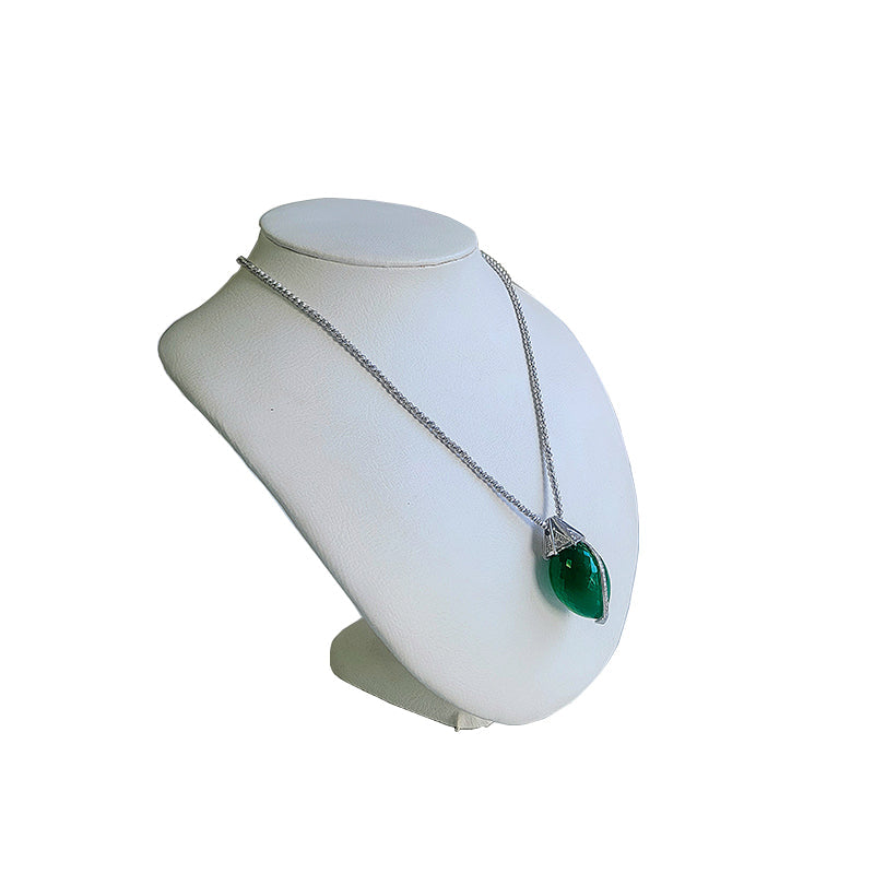 Emerald Briolette Necklace