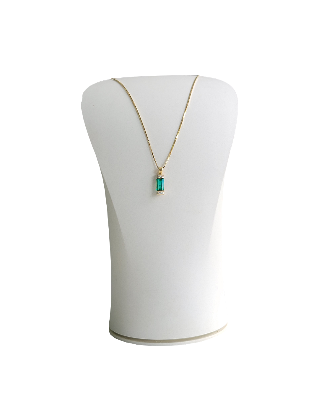 Emerald Cylinder Pendant