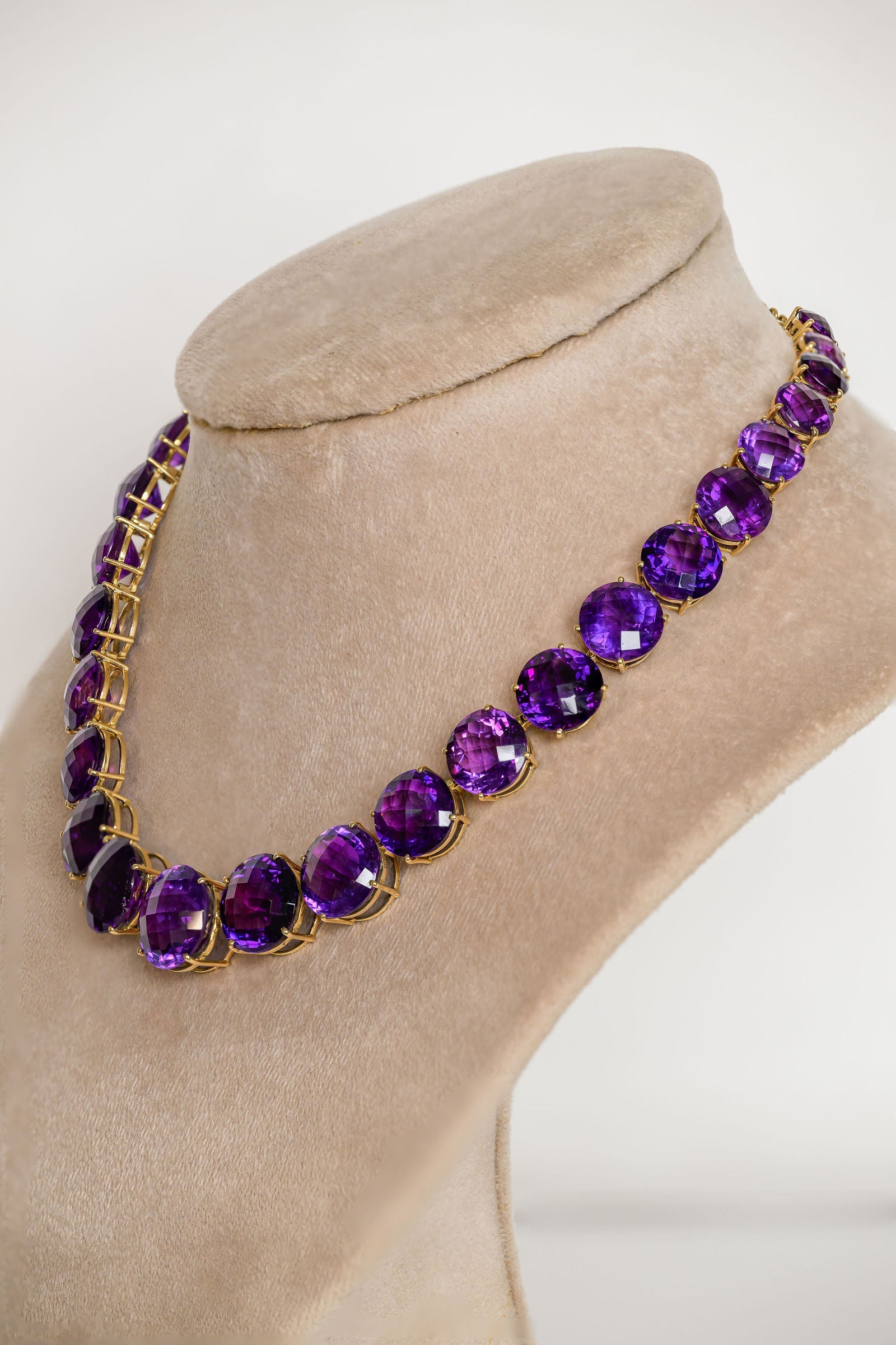 Amethyst Tennis Necklace