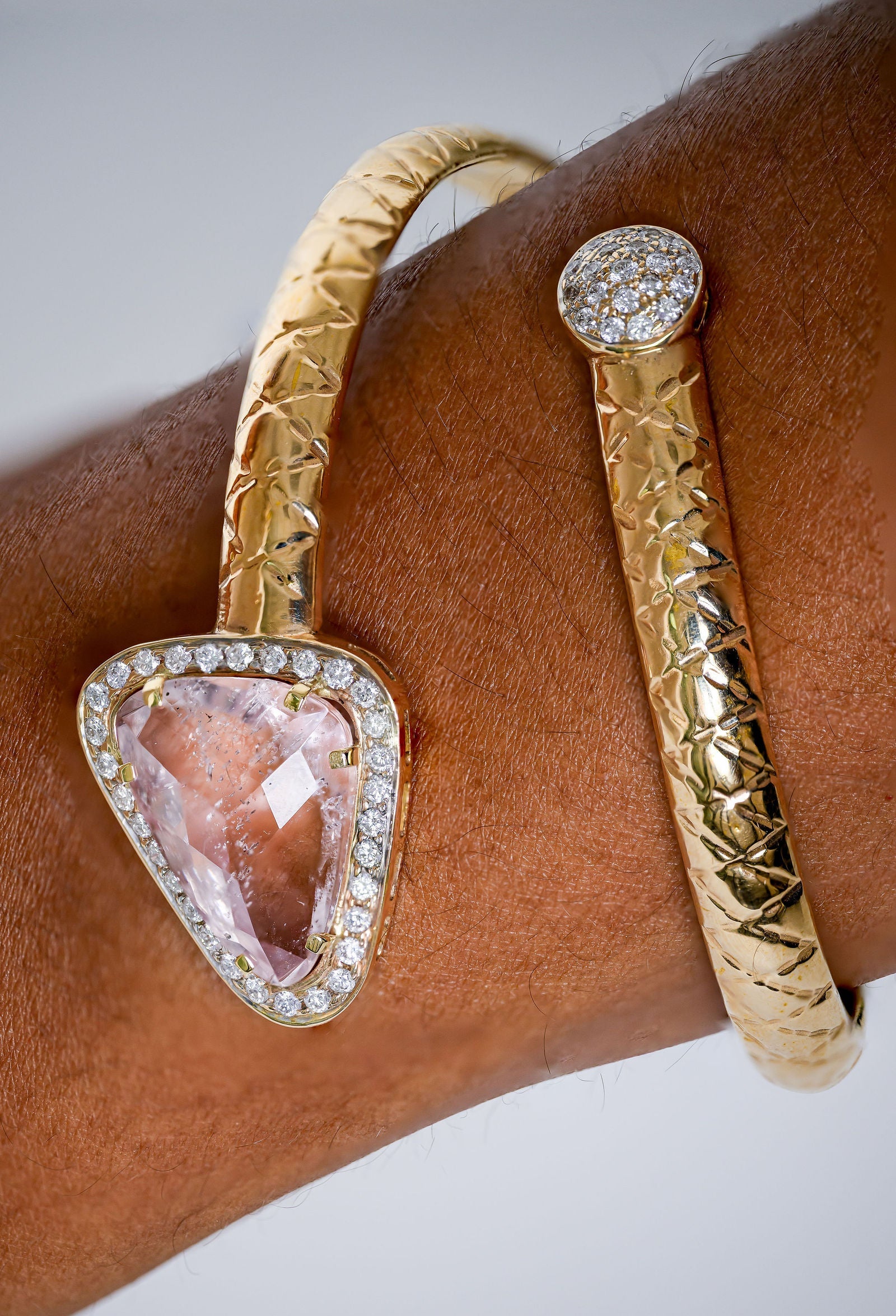 Morganite & Ds Bangle