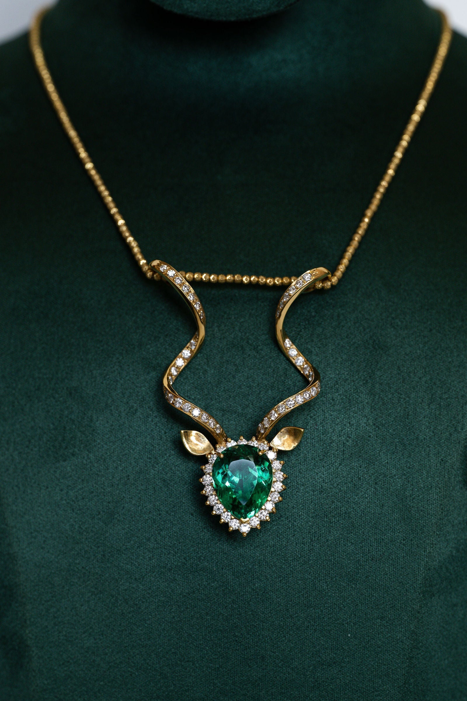 Emerald KUDU Pendant