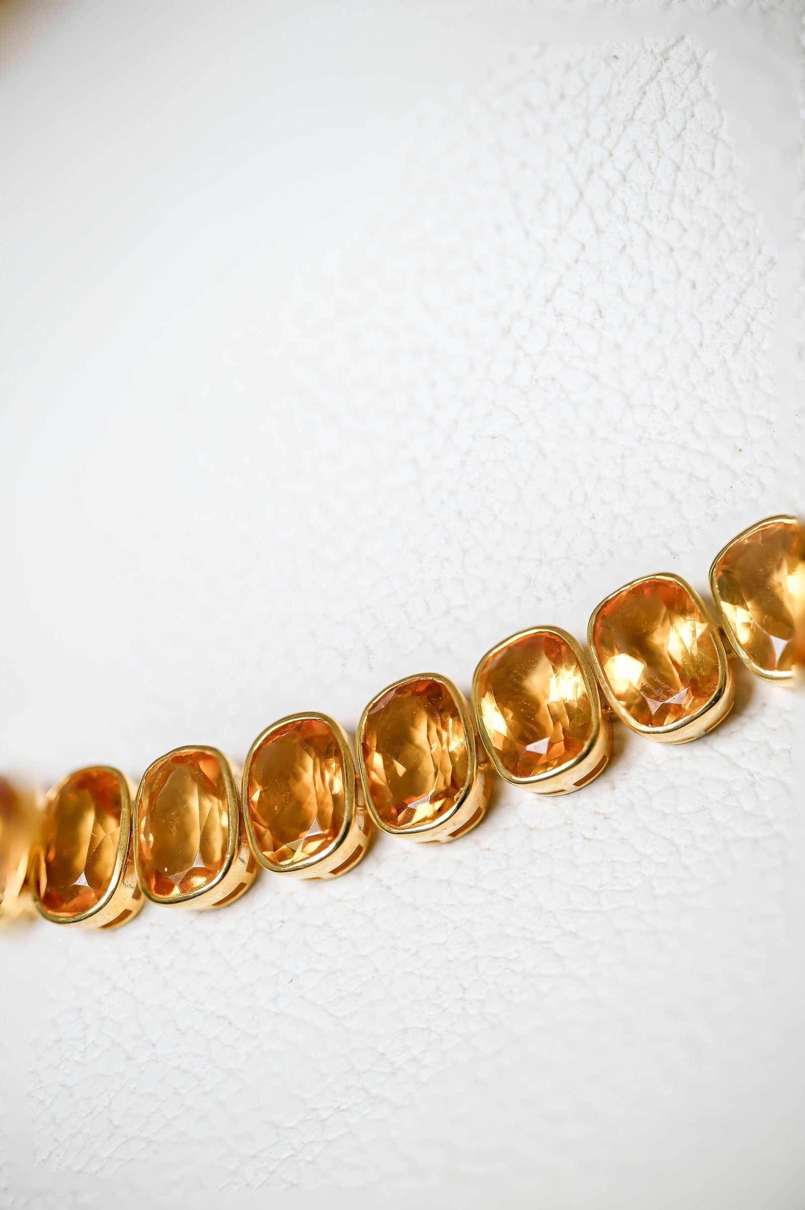 Citrine Channel Necklace