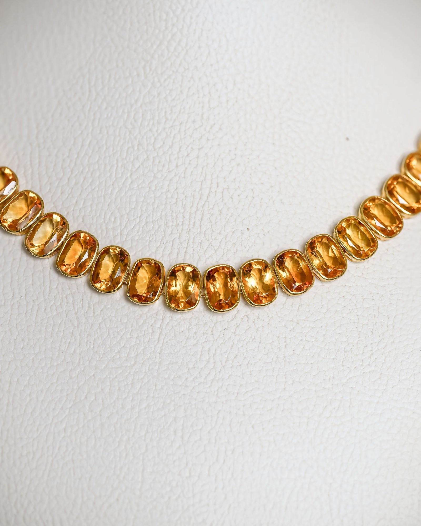 Citrine Channel Necklace