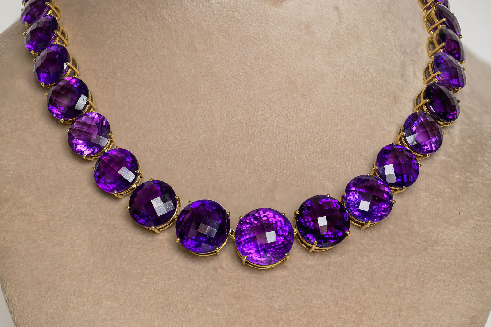 Amethyst Tennis Necklace