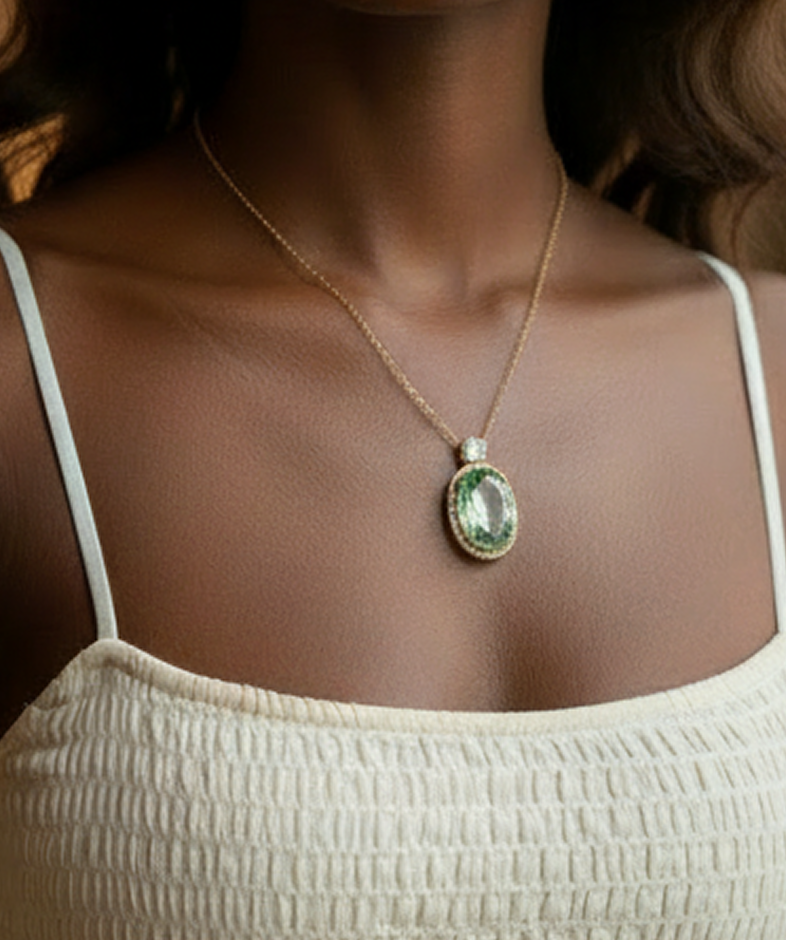 Prasiolite Pendant