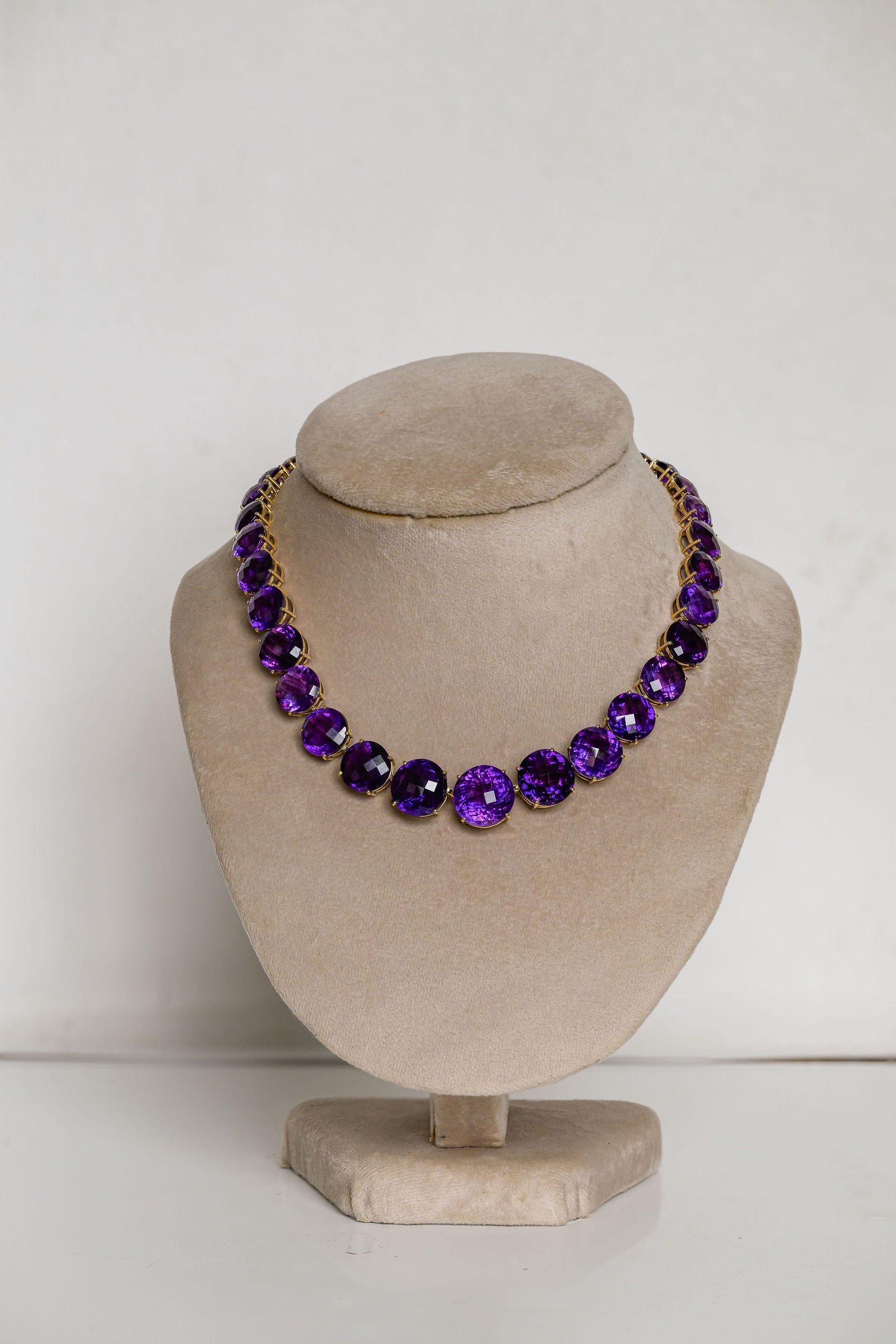 Amethyst Tennis Necklace
