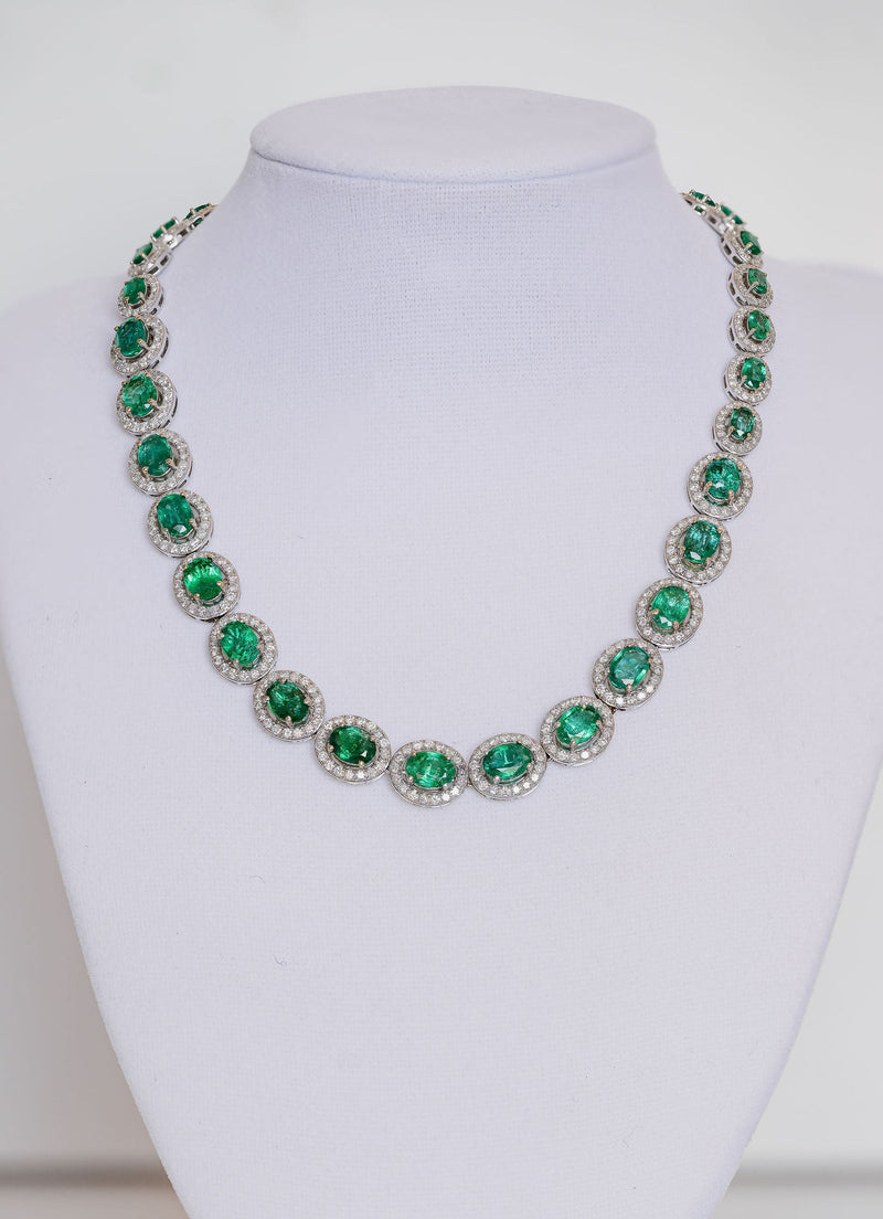 Emerald Pave Necklace