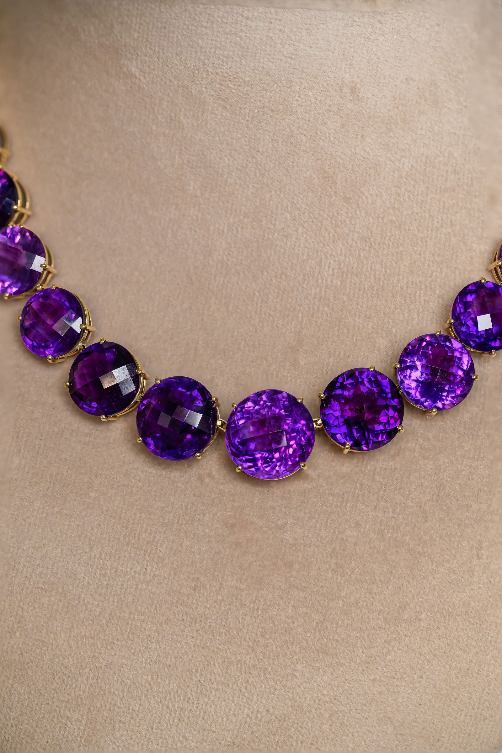 Amethyst Tennis Necklace