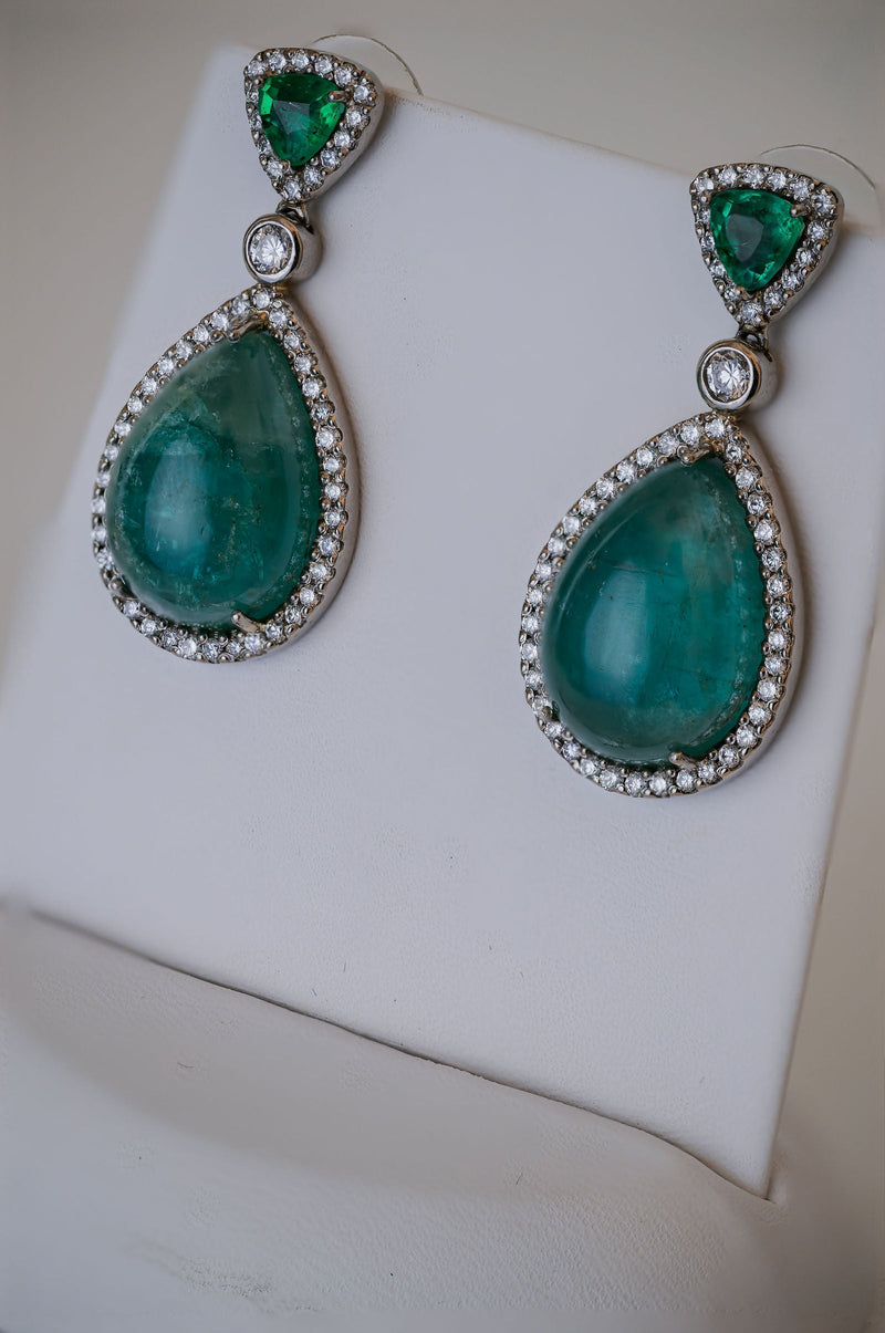 Emerald Pave Earrings