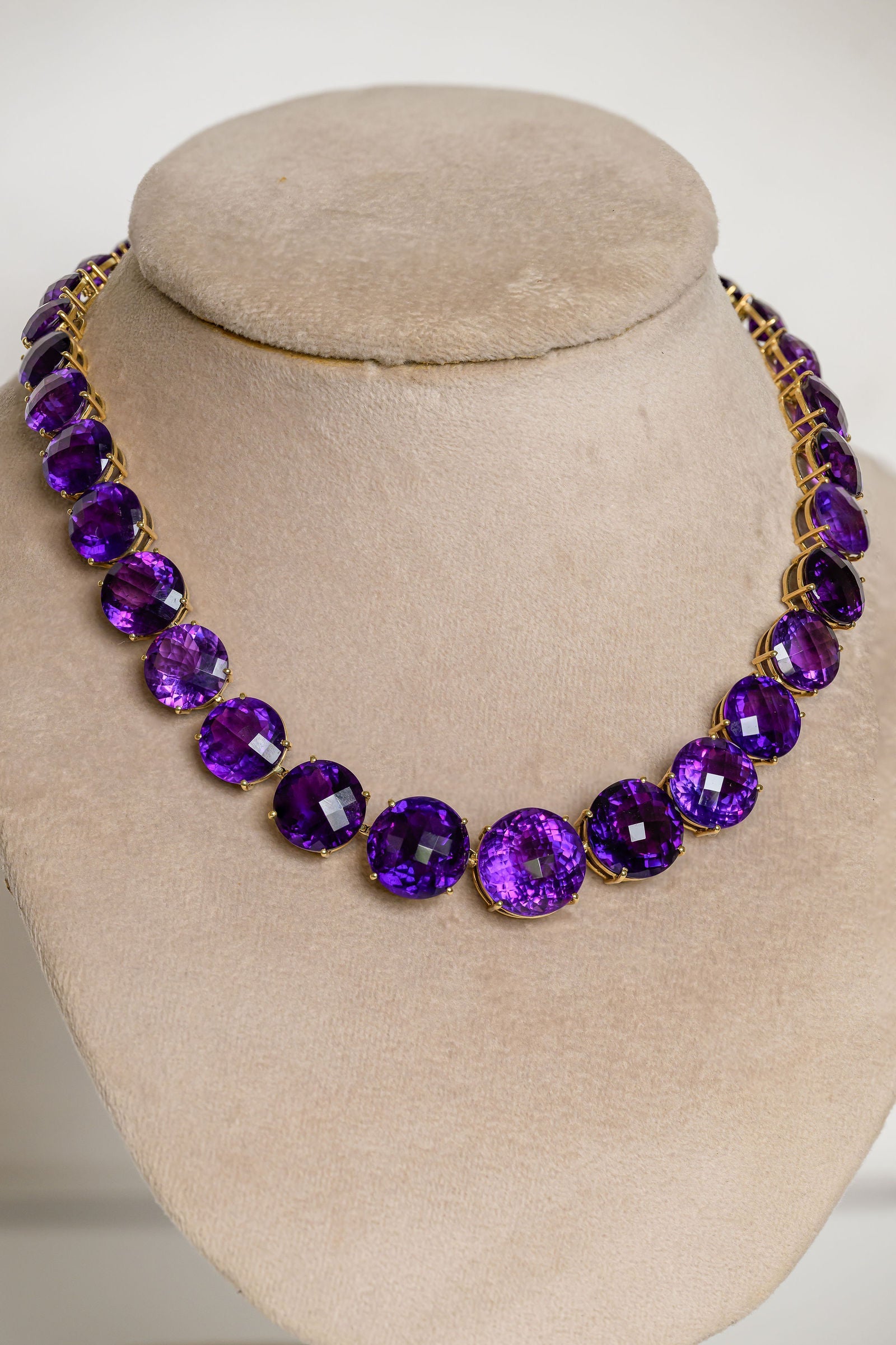 Amethyst Tennis Necklace