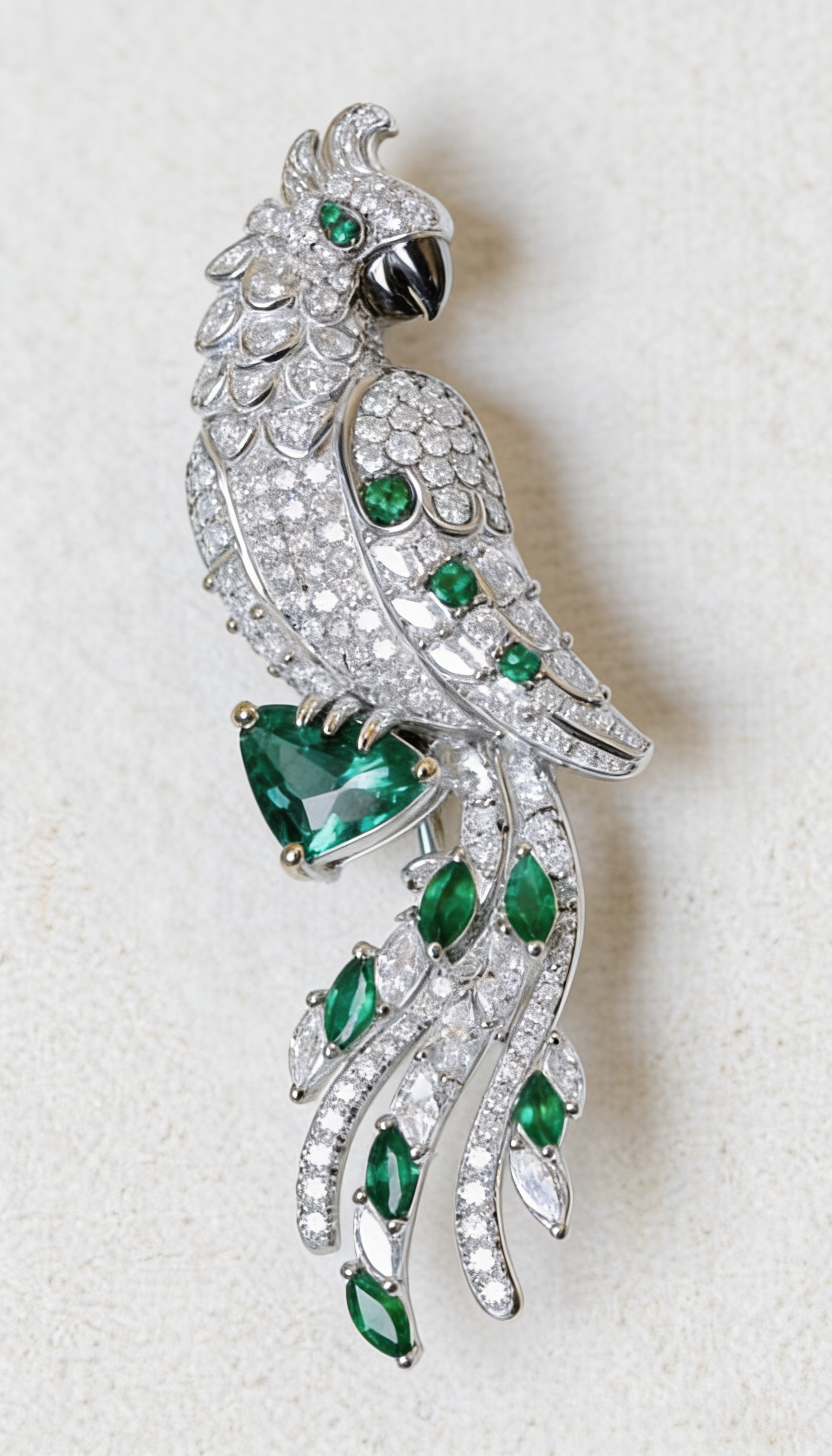 Emerald Parrot Pendant