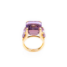 Ametrine Raised Trilogy Ring