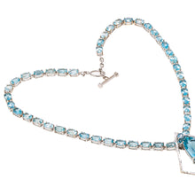 Aquamarine Tennis Necklace