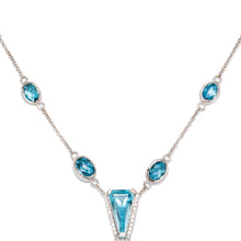 Aquamarine Girdle Wrap Necklace