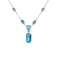 Aquamarine Girdle Wrap Necklace