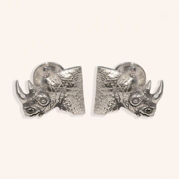 Silver Rhino Cufflinks