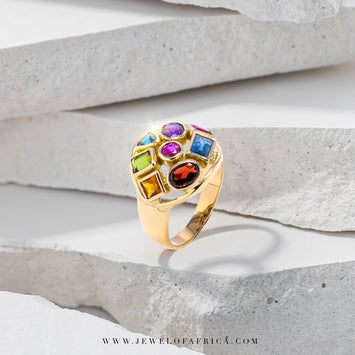 Multi Gem Topping Ring
