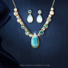 Aquamarine Bezel Necklace