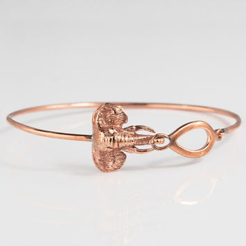 Copper Elephant Bangle