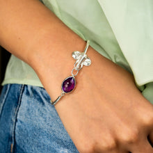 Amethyst Elephant Head Bangle