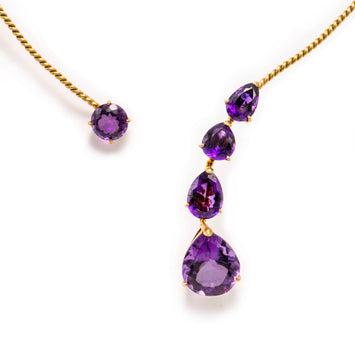 Amethyst Twisted Choker