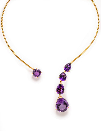Amethyst Twisted Choker