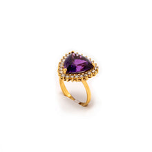 Amethyst Trillion Classic Ring