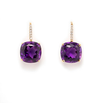 Amethyst Cage Earrings