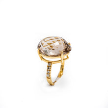 Smokey Quartz Pave Ring