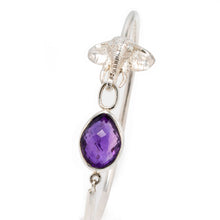 Amethyst Elephant Head Bangle