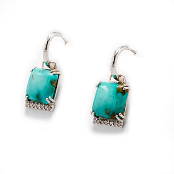 Turquoise Removable Loop Earrings