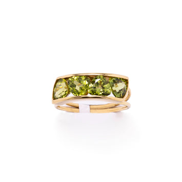 Peridot Channel Ring