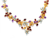 Multi-gem Fruit Necklace