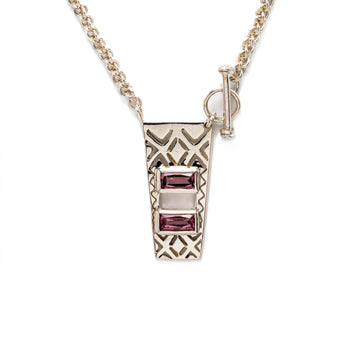 Tourmaline Drum Necklace